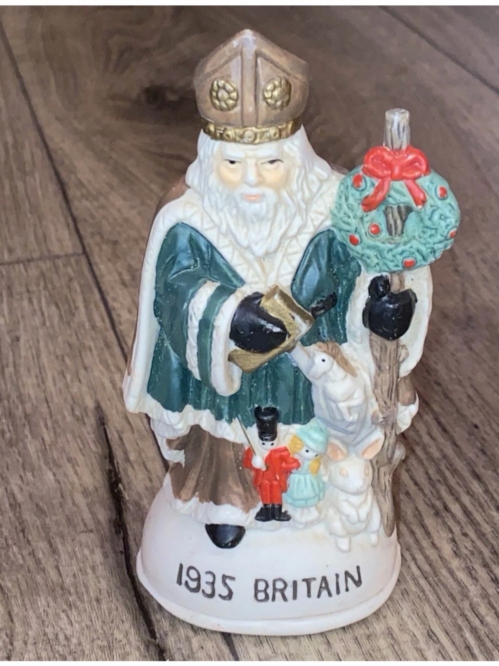 Holiday Time Collectables Old World Santa 1935 Britain Figurine 5” Christmas